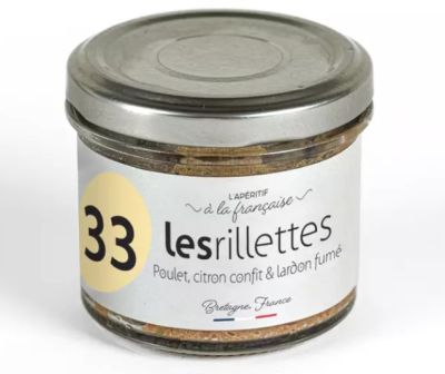 Rillette Poulet, citron confit & lardon