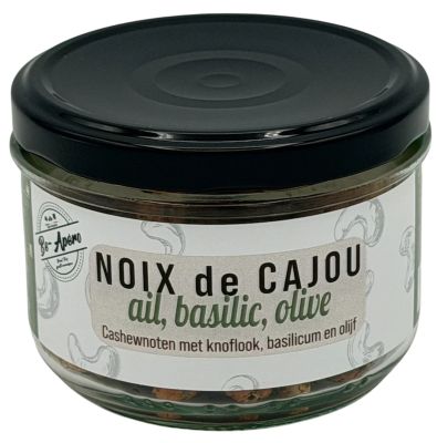 Noix de cajou ail, basilic, olive